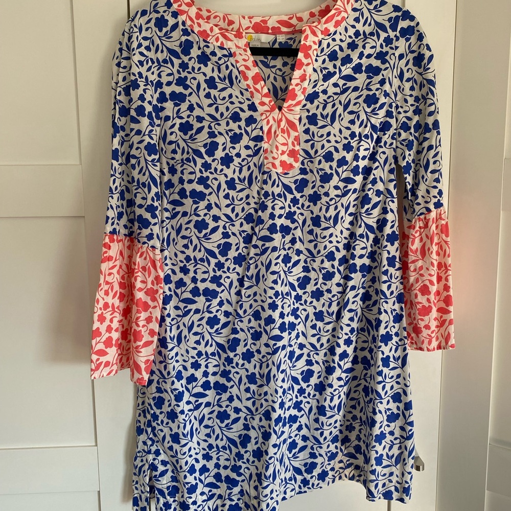 Boden printed Blue and Pink Floral Women's Tunic